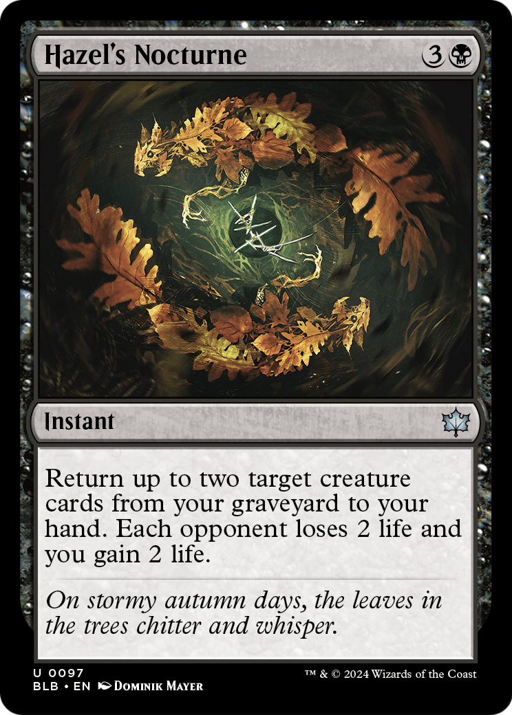 Hazel's Nocturne [Bloomburrow] Foil