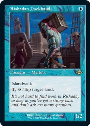 Rishadan Dockhand (Retro Frame) (Foil Etched) |  Foil (391) [Modern Horizons 2]