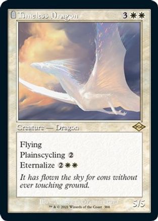 Timeless Dragon (Retro Frame) (Foil Etched) |  Foil (388) [Modern Horizons 2]