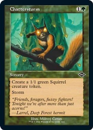 Chatterstorm (Retro Frame) (Foil Etched) |  Foil (411) [Modern Horizons 2]