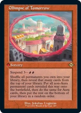 Glimpse of Tomorrow (Retro Frame) (Foil Etched) |  Foil (407) [Modern Horizons 2]