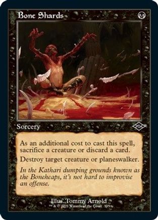 Bone Shards (Retro Frame) (Foil Etched) |  Foil (395) [Modern Horizons 2]