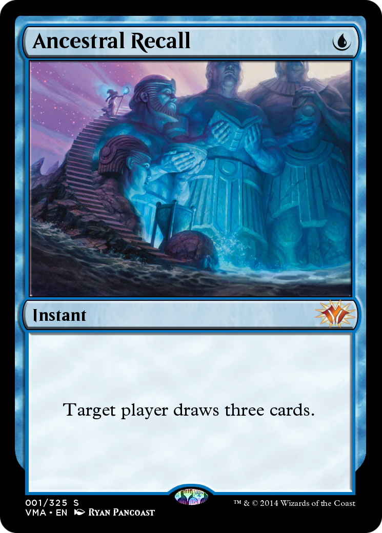 Ancestral Recall (-001) [Vintage Masters]