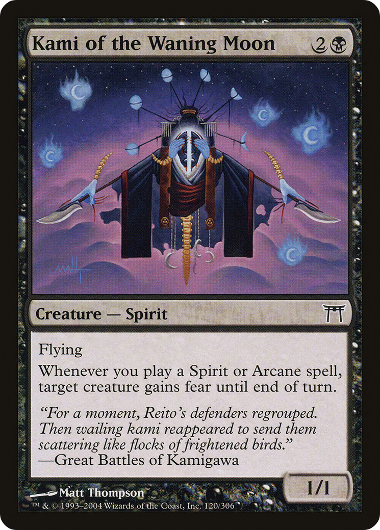Kami of the Waning Moon [Champions of Kamigawa] Foil