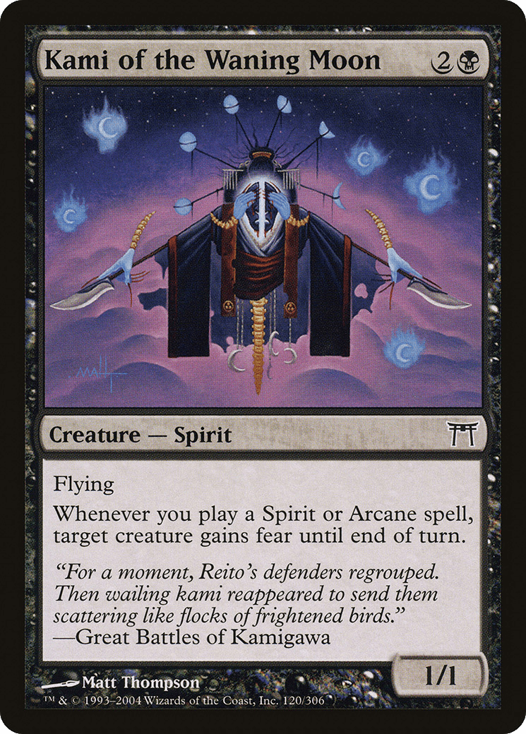 Kami of the Waning Moon [Champions of Kamigawa] Foil