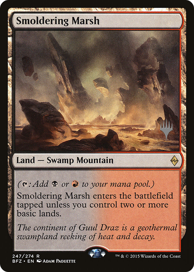 Smoldering Marsh [Battle for Zendikar Promos] Foil