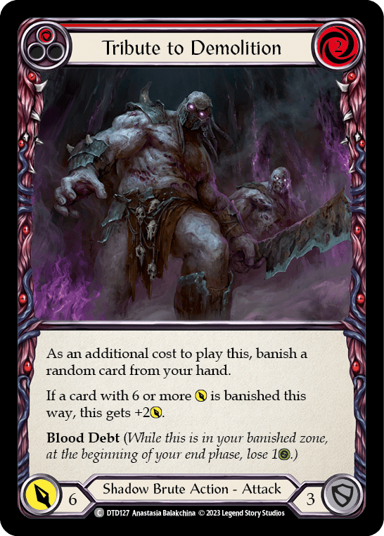 Tribute to Demolition (Red) [DTD127] (Dusk Till Dawn)  Rainbow Foil