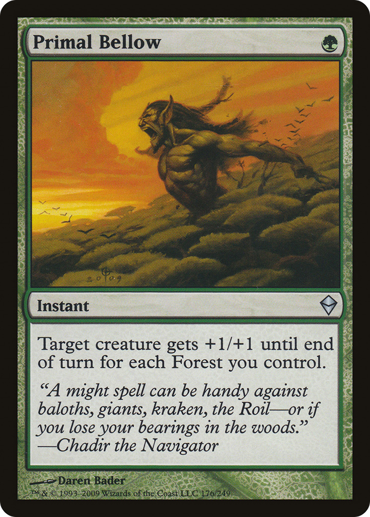Primal Bellow [Zendikar] Foil