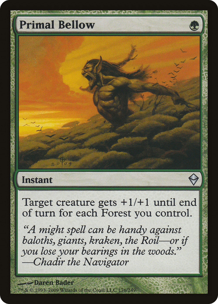 Primal Bellow [Zendikar] Foil