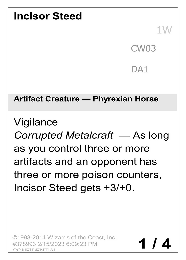 Incisor Steed (DA1-CW03) - Unknown Event