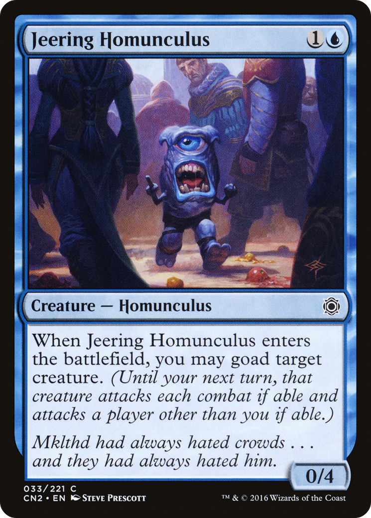 Jeering Homunculus [Conspiracy: Take the Crown] Foil