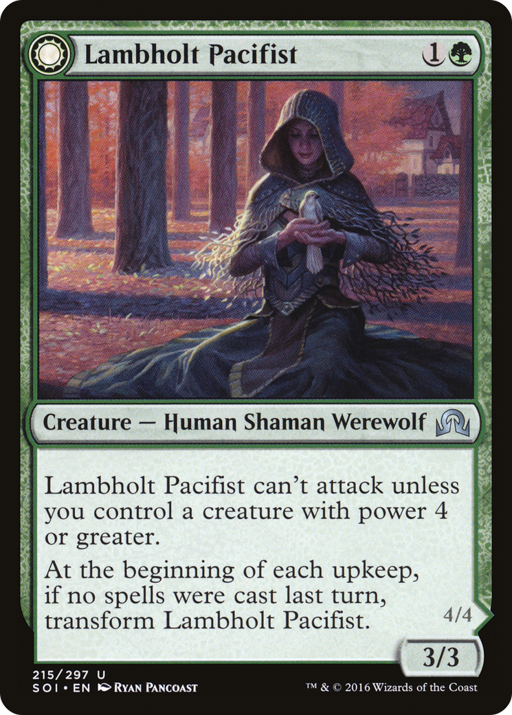 Lambholt Pacifist // Lambholt Butcher [Shadows over Innistrad] Foil