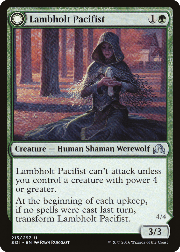Lambholt Pacifist // Lambholt Butcher [Shadows over Innistrad] Foil