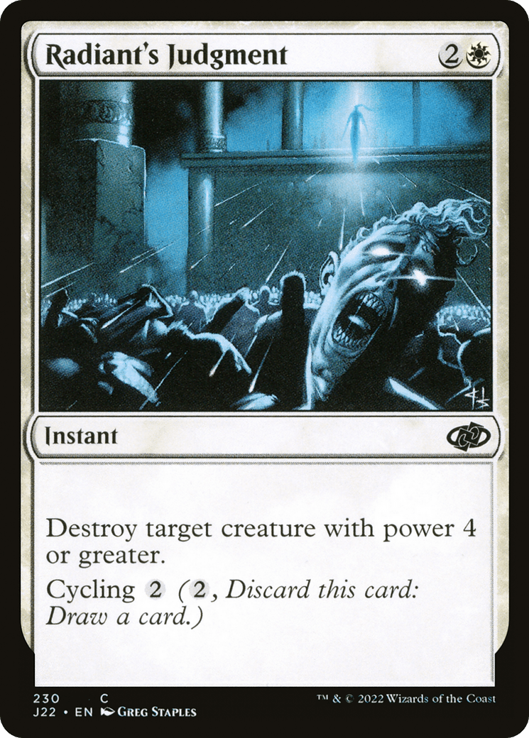 Radiant's Judgment [Jumpstart 2022]
