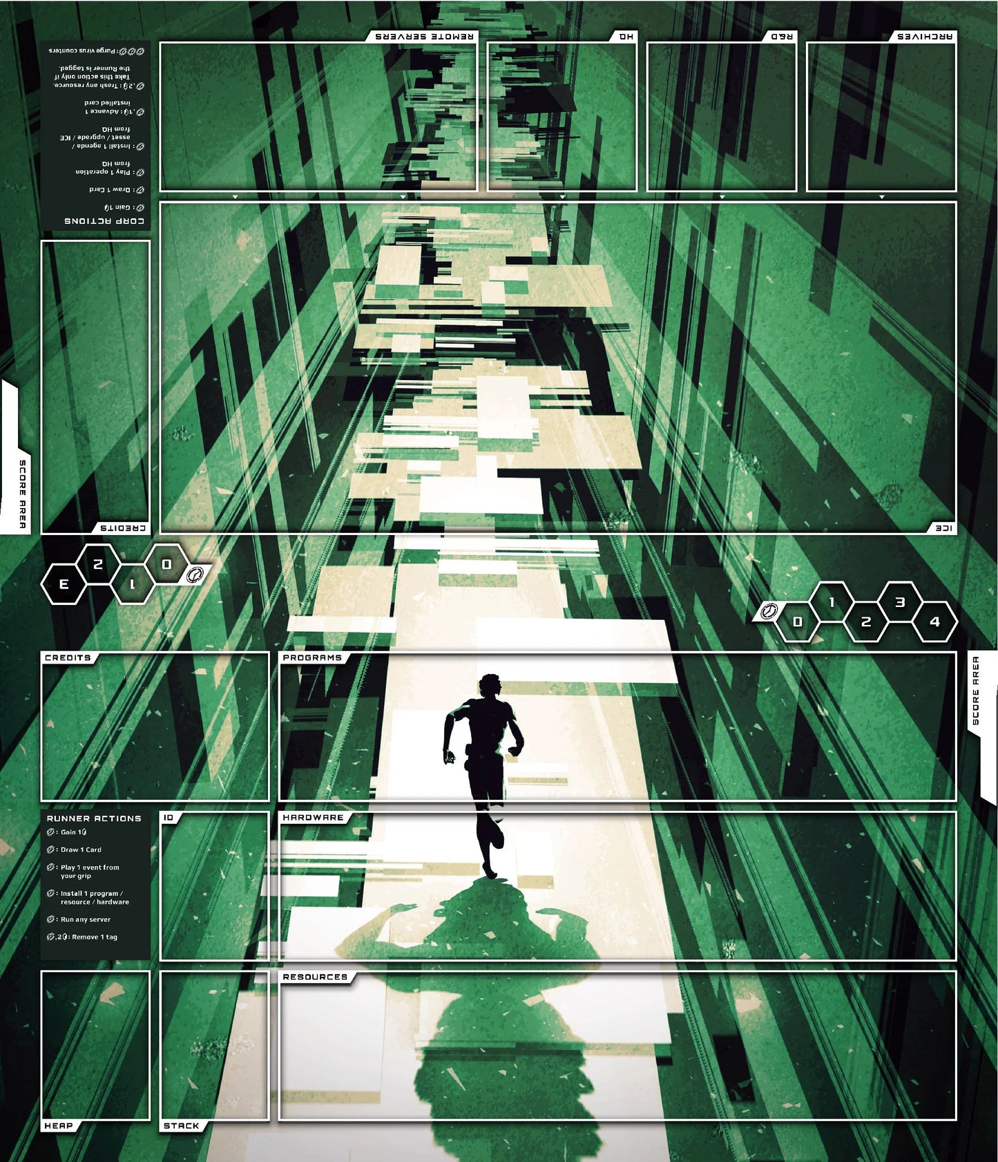 Netrunner: Null Signal | 2-Player Playmat