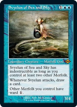 Svyelun of Sea and Sky (Retro Frame) (Foil Etched) |  Foil (393) [Modern Horizons 2]