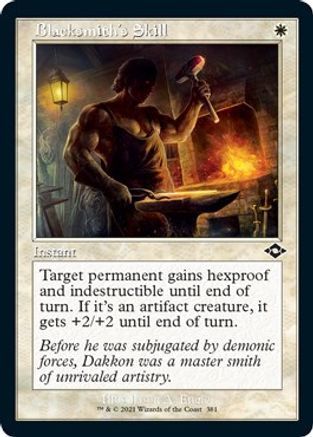 Blacksmith's Skill (Retro Frame) (Foil Etched) |  Foil (381) [Modern Horizons 2]