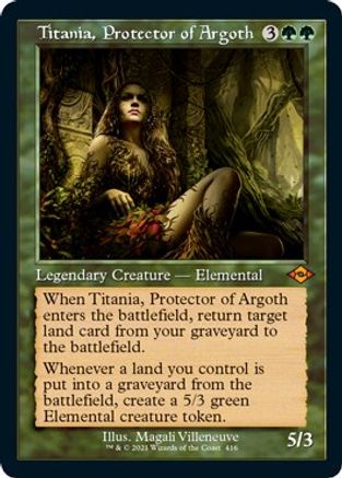 Titania, Protector of Argoth (Retro Frame) (Foil Etched) |  Foil (416) [Modern Horizons 2]
