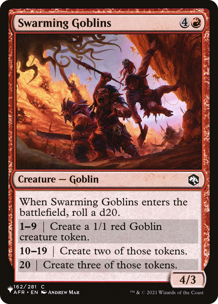 Swarming Goblins |  (AFR-162) [The List]