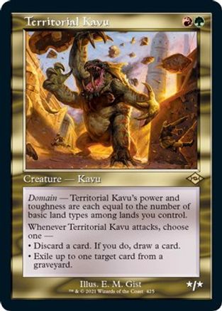 Territorial Kavu (Retro Frame) (Foil Etched) |  Foil (425) [Modern Horizons 2]