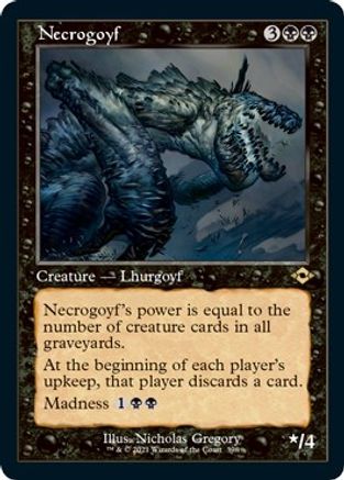 Necrogoyf (Retro Frame) (Foil Etched) |  Foil (398) [Modern Horizons 2]