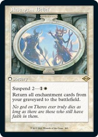 Resurgent Belief (Retro Frame) (Foil Etched) |  Foil (385) [Modern Horizons 2]