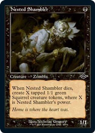 Nested Shambler (Retro Frame) (Foil Etched) |  Foil (399) [Modern Horizons 2]