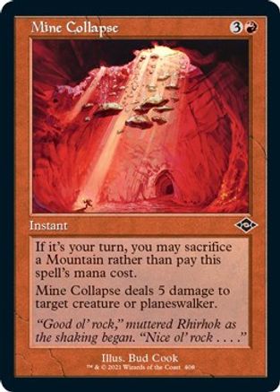 Mine Collapse (Retro Frame) (Foil Etched) |  Foil (408) [Modern Horizons 2]