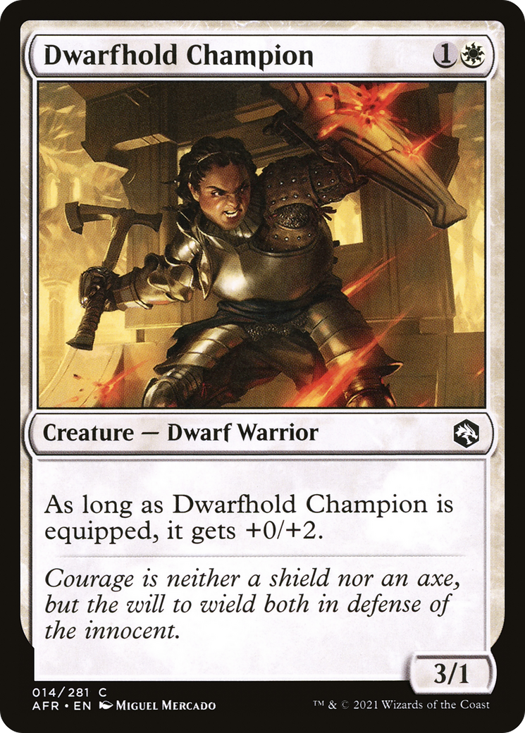 Dwarfhold Champion [Dungeons & Dragons: Adventures in the Forgotten Realms] Foil