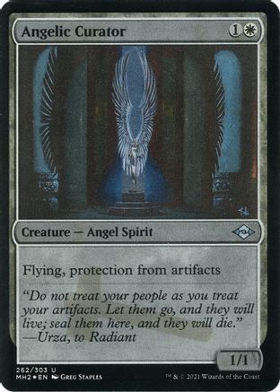 Angelic Curator (Foil Etched) |  Foil (262) [Modern Horizons 2]