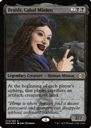 Braids, Cabal Minion (Foil Etched) |  Foil (273) [Modern Horizons 2]