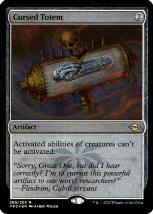 Cursed Totem (Foil Etched) |  Foil (295) [Modern Horizons 2]