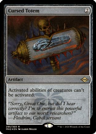 Cursed Totem (Foil Etched) |  Foil (295) [Modern Horizons 2]