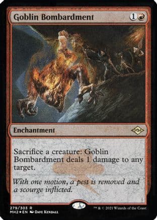Goblin Bombardment (Foil Etched) |  Foil (279) [Modern Horizons 2]