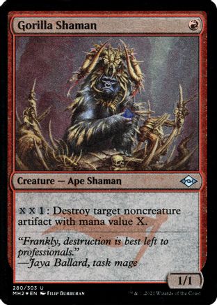 Gorilla Shaman (Foil Etched) |  Foil (280) [Modern Horizons 2]