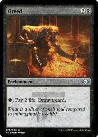 Greed (Foil Etched) |  Foil (274) [Modern Horizons 2]