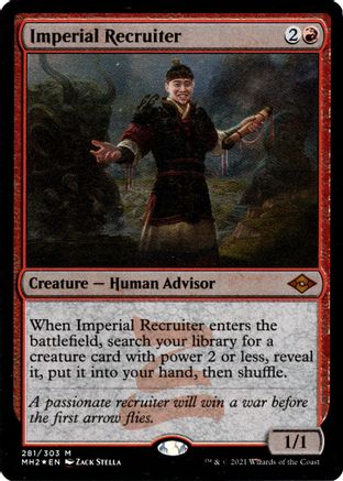 Imperial Recruiter (Foil Etched) |  Foil (281) [Modern Horizons 2]