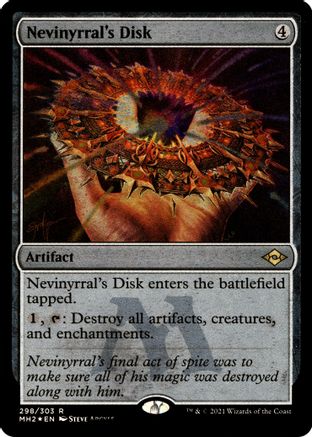 Nevinyrral's Disk (Foil Etched) |  Foil (298) [Modern Horizons 2]