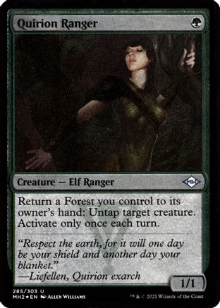 Quirion Ranger (Foil Etched) |  Foil (285) [Modern Horizons 2]