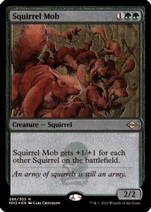 Squirrel Mob (Foil Etched) |  Foil (286) [Modern Horizons 2]