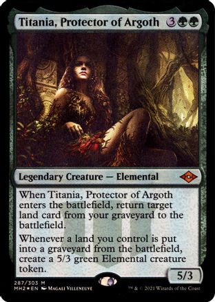 Titania, Protector of Argoth (Foil Etched) |  Foil (287) [Modern Horizons 2]