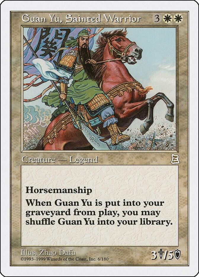 Guan Yu, Sainted Warrior 6/180 (Portal Three Kingdoms) 