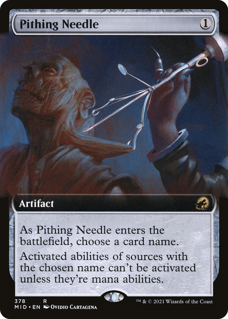 Pithing Needle (Extended Art) [Innistrad: Midnight Hunt]