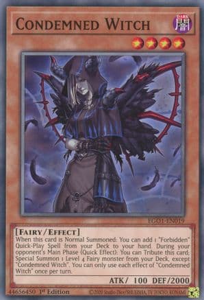 Condemned Witch (EGO1-EN019) - Egyptian God Deck: Obelisk the Tormentor Unlimited