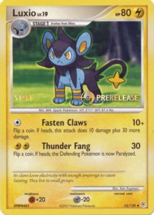 Luxio (Prerelease) [Staff] 52/130 - Nintendo Promos
