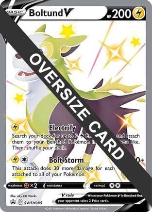 Boltund V SWSH085 SWSH085- Jumbo Cards Holofoil