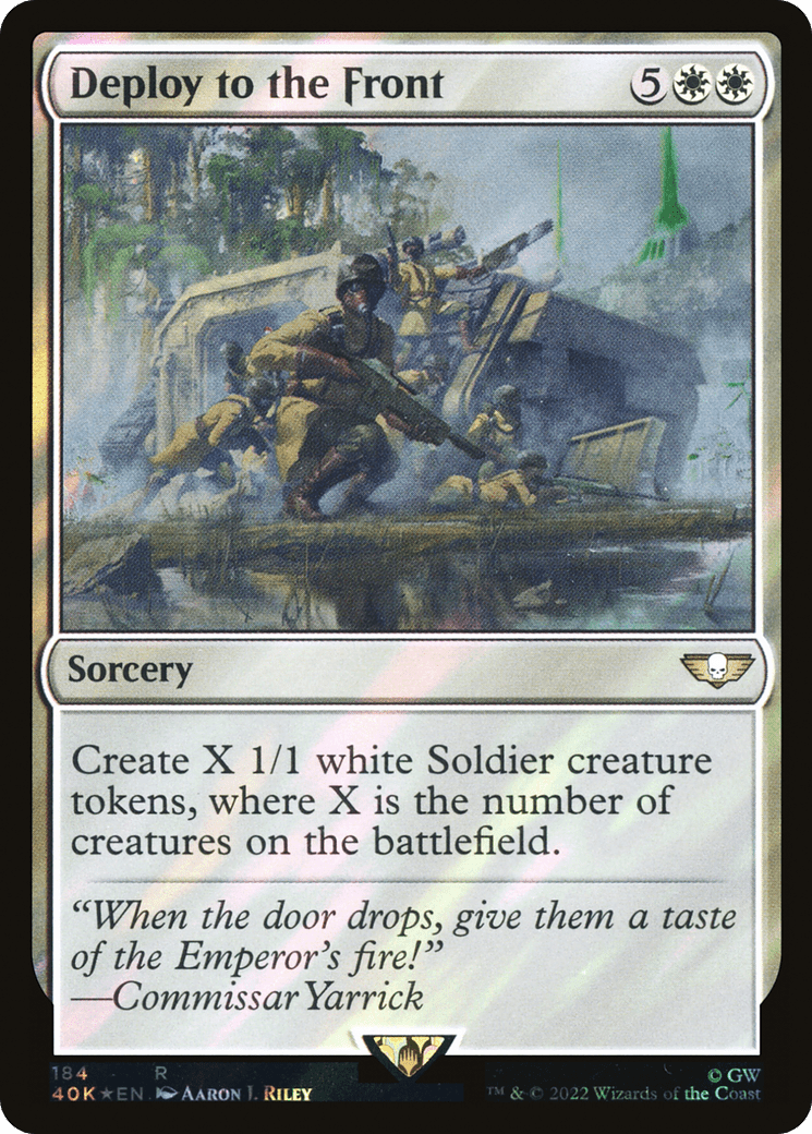 Deploy to the Front (Surge Foil) [Warhammer 40,000]