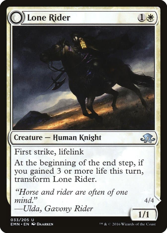 Lone Rider // It That Rides as One [Eldritch Moon] Foil