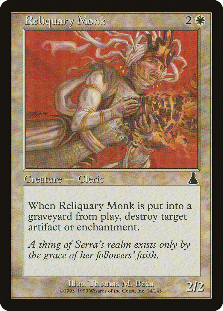 Reliquary Monk [Urza's Destiny] Foil