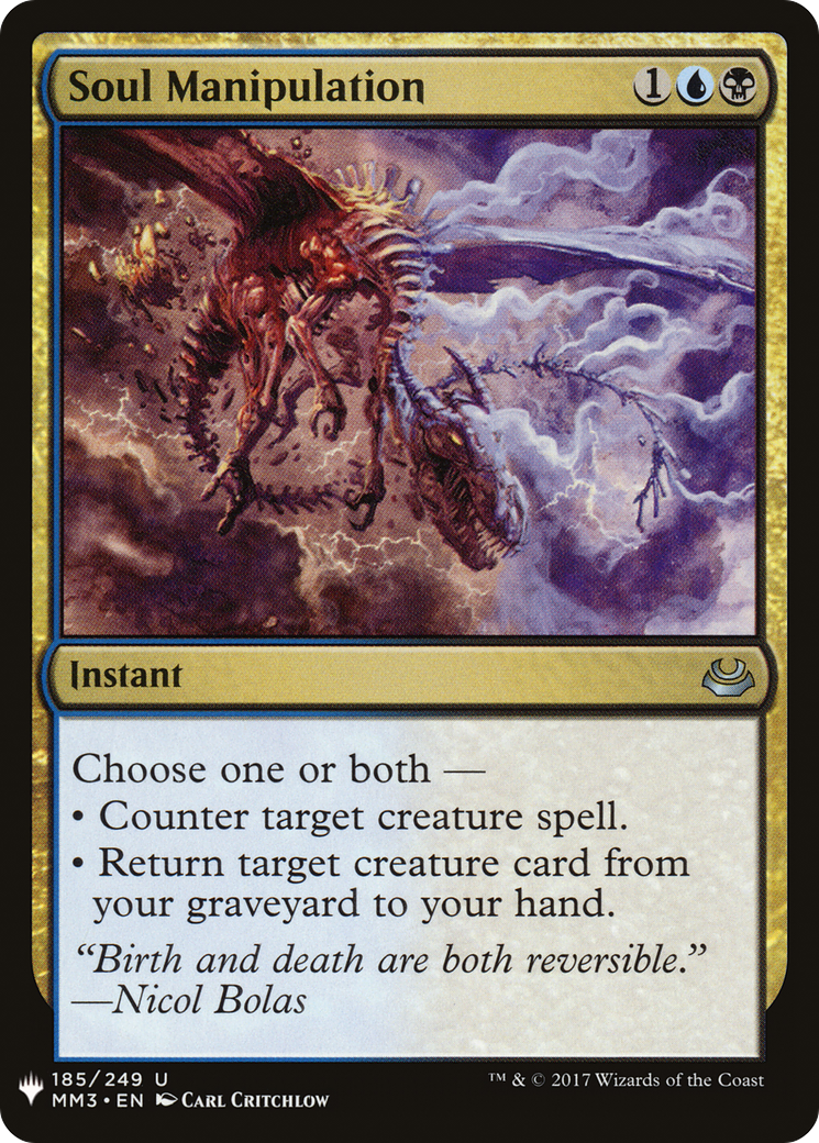 Soul Manipulation |  (MM3-185) [The List]